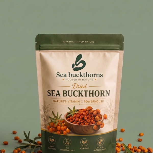 Premium Dried Sea Buckthorn Berries | Naturally Sourced from Chitral